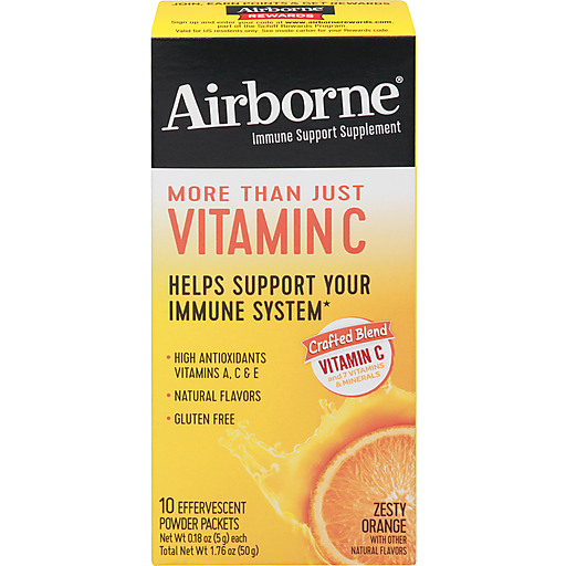 Airborne Vitamin C, spritzige Orange, Beutel