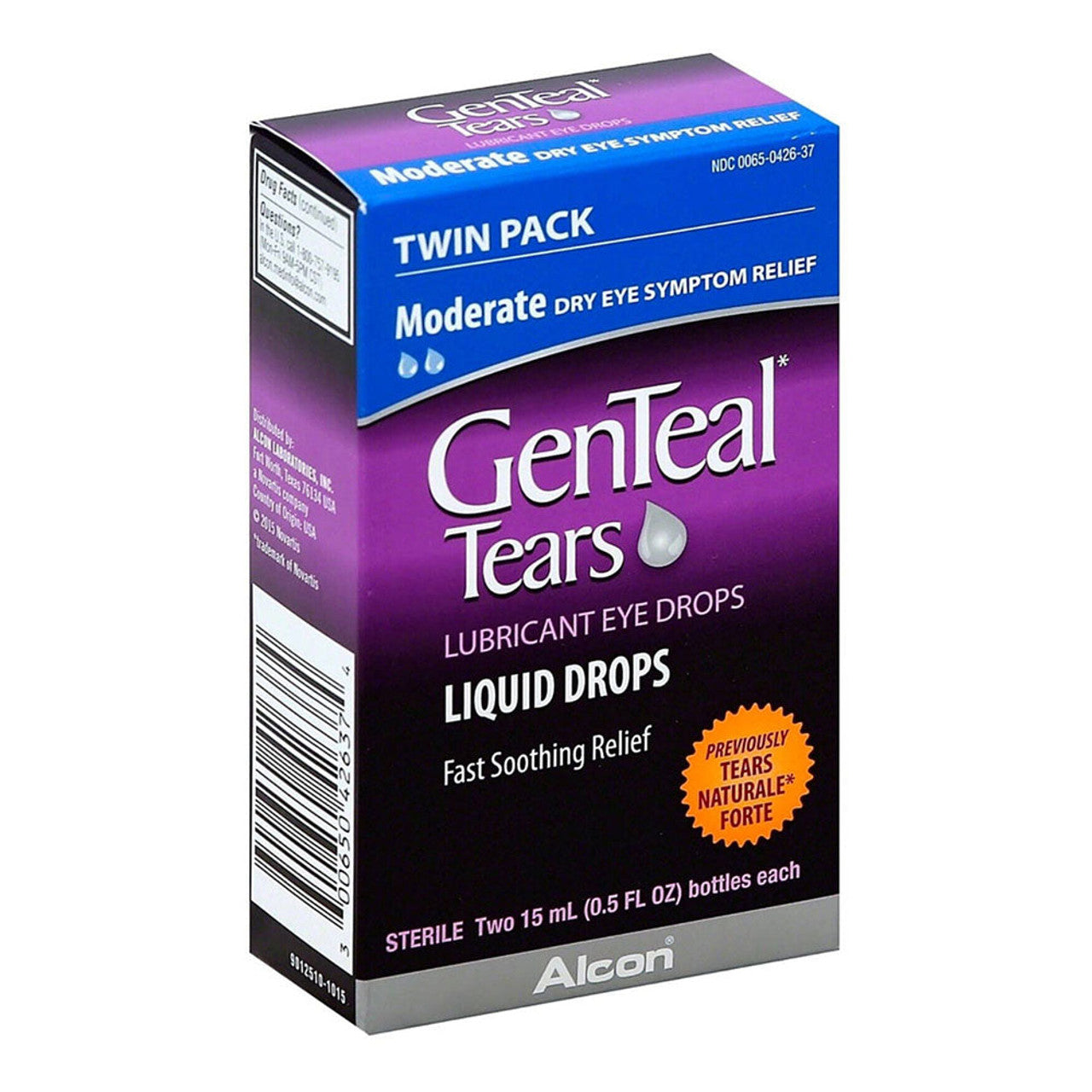 GenTeal® Tears Benetzende Augentropfen – Moderate Linderung (Doppelpackung, je 15 ml)
