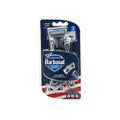 Barbasol Ultra 3 Briskë Rroje Premium të Disponueshme – Sistem Rroje me 3 Tehe, Paketim me 4 copë