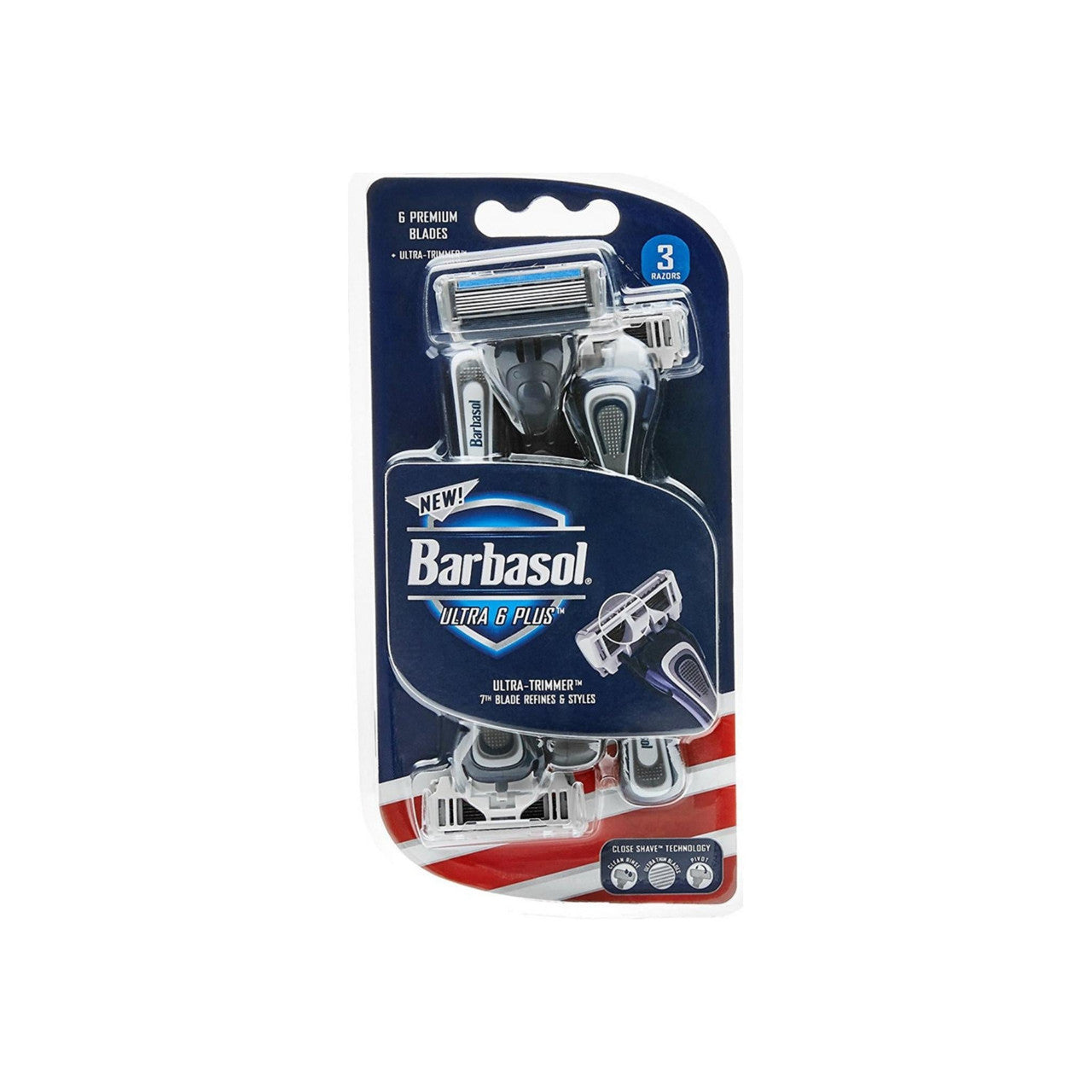 Barbasol Ultra 3 Briskë Rroje Premium të Disponueshme – Sistem Rroje me 3 Tehe, Paketim me 4 copë