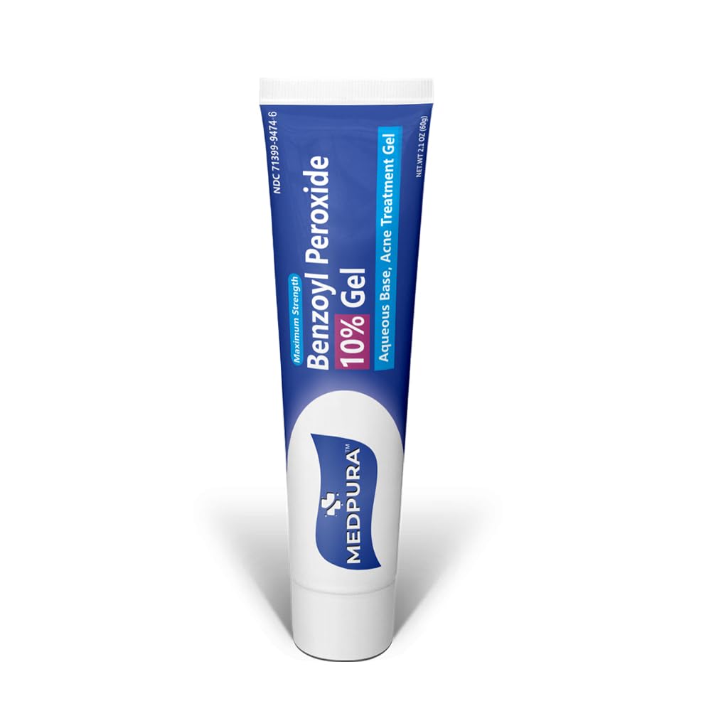 Akron Pharma Benzoylperoxid 10% Gel 60 g Akne-Medikament, maximale Stärke.