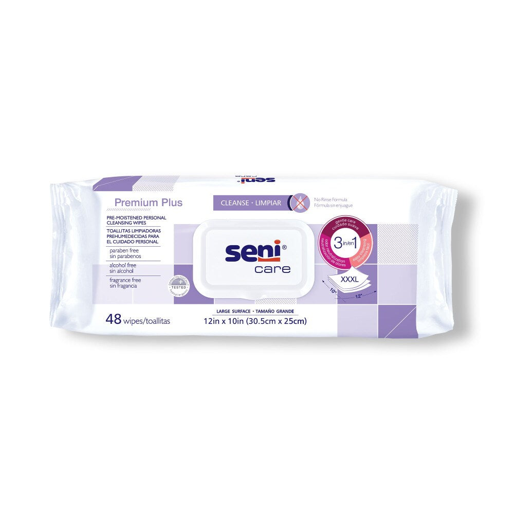 Seni Care Peshqirë Pastrimi Personal 10 X 12 S-WP48-C11, 1 Paketë 48 Peshqirë