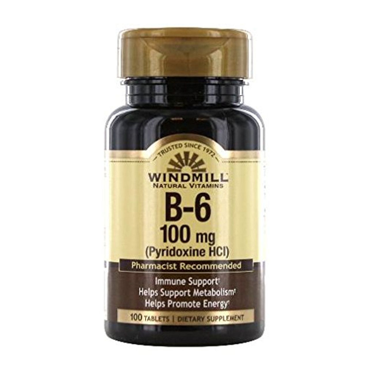 Windmill Natürliche Quelle Vitamin B-6, 100 mg Tabletten