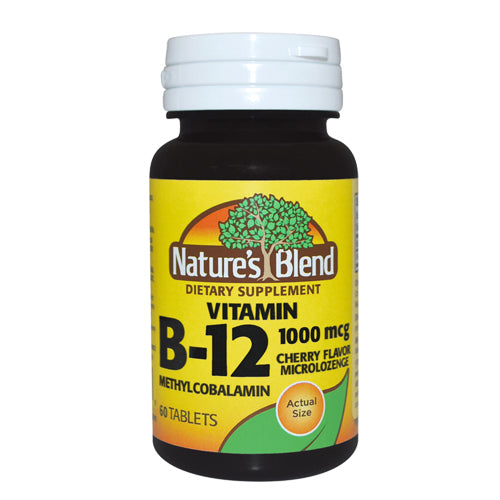 Nature's Blend Vitamin B-12 Methylcobalamin – 1000 µg (60 Micro-Lutschtabletten)