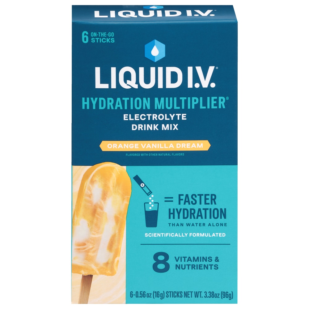 Liquid I.V. Hydration Multiplier Elektrolyt Orange Vanilla Dream Trinkmischung Päckchen
