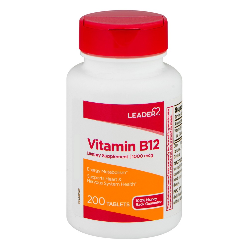 Leader (Tm) Vitaminë B 12 1000 Mcg Tabletë 200 copë