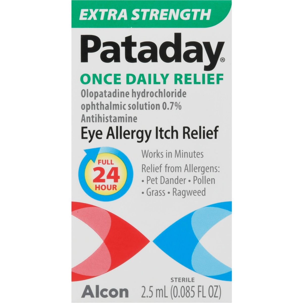 Pataday Alcon Once Daily Augenallergie-Juckreizlinderung, extra stark – 2,5 ml