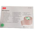 3M Micropore hautfarbenes chirurgisches Klebeband 2,5 cm x 9,1 m, 12 Stück