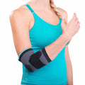 DJO Consumer LLC Donjoy Advantage Da161es02-blk-m Deluxe Elastic Ellbogenbandage für Verstauchungen Zerrungen Golfer- und Tennisarm Schwellungen Schwarz Medium 9 10.5