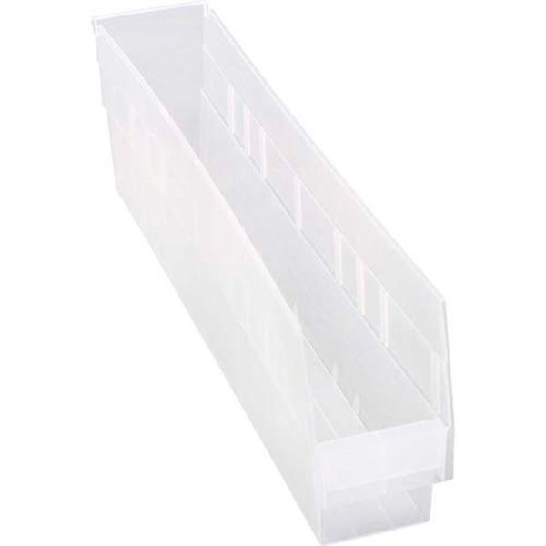 Quantum Storage Systems Kunststoff-Regalbehälter QSB205 10,5 cm B x 60 cm T x 15,2 cm H Transparent