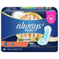 Always Maxi Nachtbinden Größe 4 mit Flügeln, 28 Stück, 6er-Pack