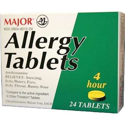 Major Allergiemittel - Chlorpheniramin Maleat 4 mg, 24 Tabletten