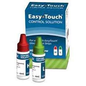 Easy Touch Glucose-Kontrolllösung Hoch & Niedrig – 2 Flaschen