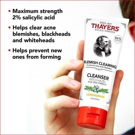 Thayers Blemish Clearing Cleanser Zitrone Witch Hazel 4 oz