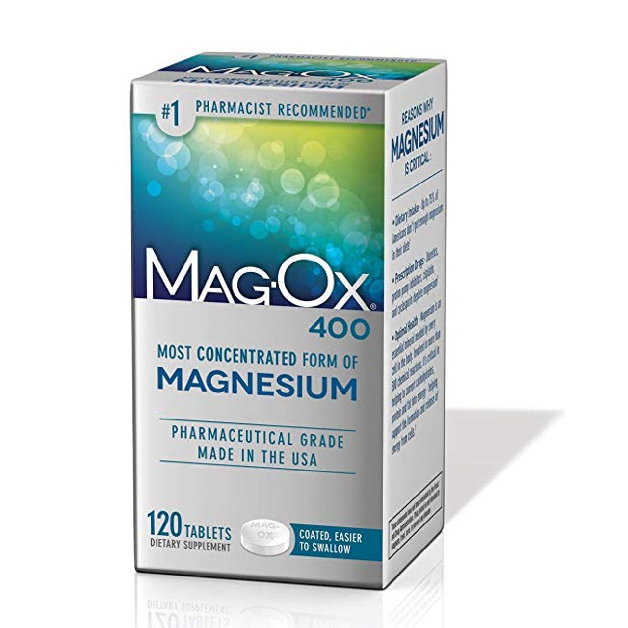 Mag-Ox 400 Suplement Magnezi – Potencë e Lartë 400mg, 120 Tableta