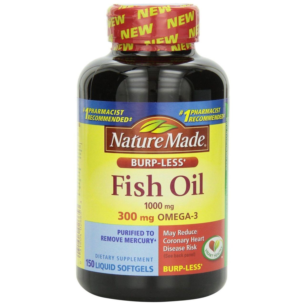 Nature Made Vaj Peshku 1000 Mg Suplement Ushqimor Xhel me Lëng