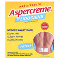 Aspercreme Max Strength Lidocaine Schmerzlinderungspflaster, 4%, 5 Stück