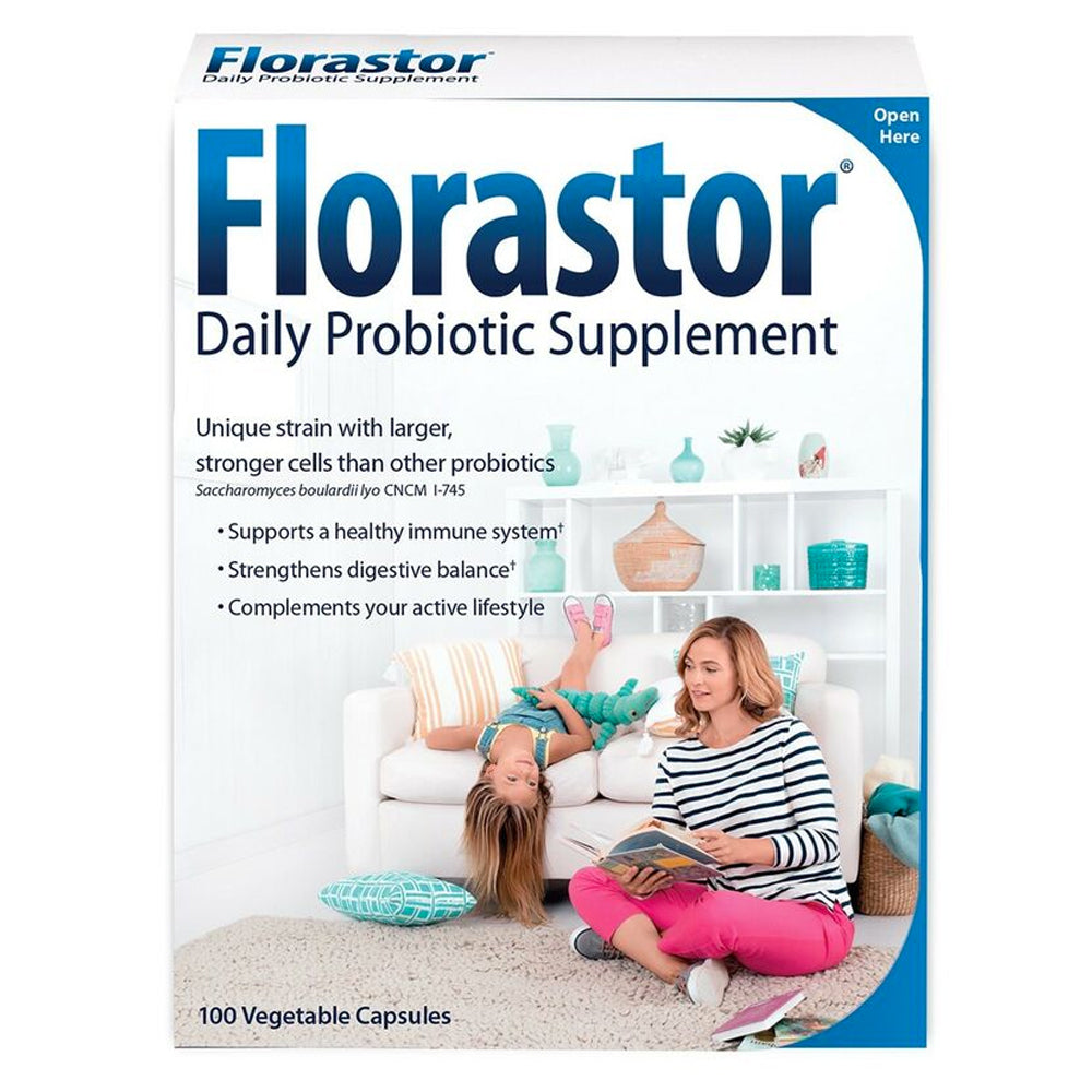 Florastor Tägliches Probiotikum für Männer und Frauen, 250 mg, 100 Kapseln