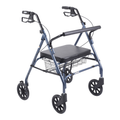 Drive Medical Schwerlast-Bariatrischer Rollator in Blau mit großem gepolsterten Sitz