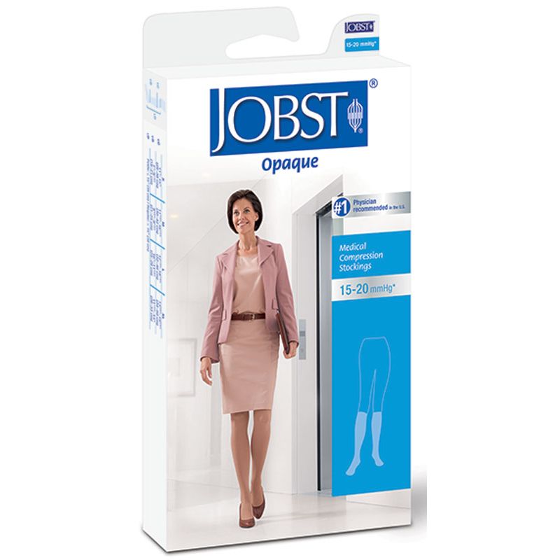 Jobst Opaque Kniestrümpfe 15-20 mmHg Geschlossene Spitze