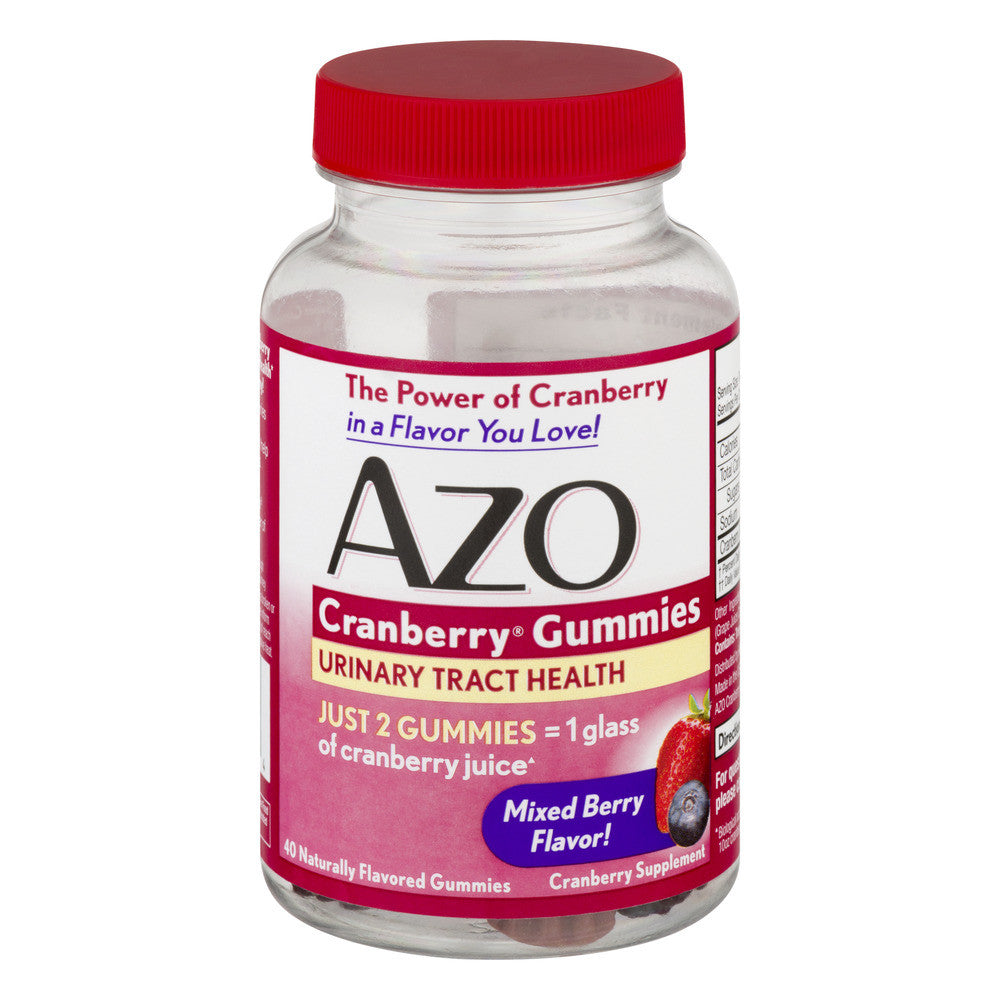 AZO Cranberry Gummis zur Harnwegsgesundheit – 40 Stück (Waldbeere)