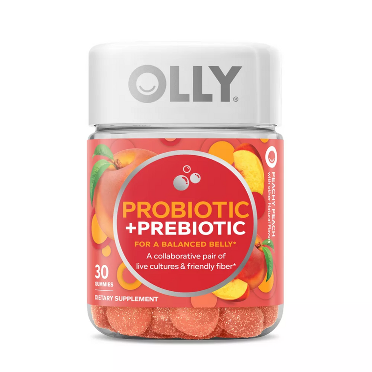 Olly Probiotikum + Präbiotikum Gummibärchen – Pfirsich
