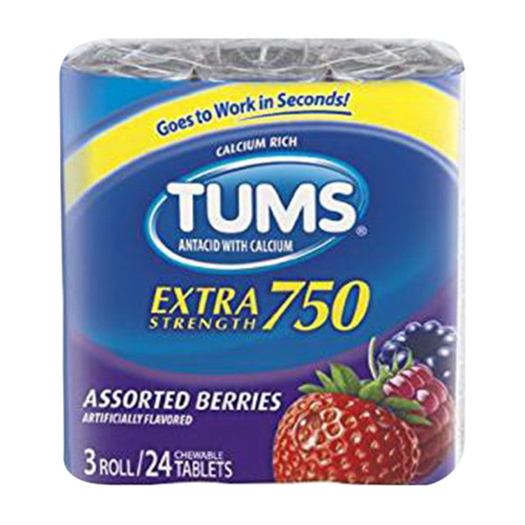 Tums Extra Strength 750 Beeren-Mischung Tabletten