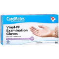 CareMates Vinyl-Untersuchungshandschuhe, Größe M, 100 Stück – Latexfrei & Pudefrei Medizinische Qualität