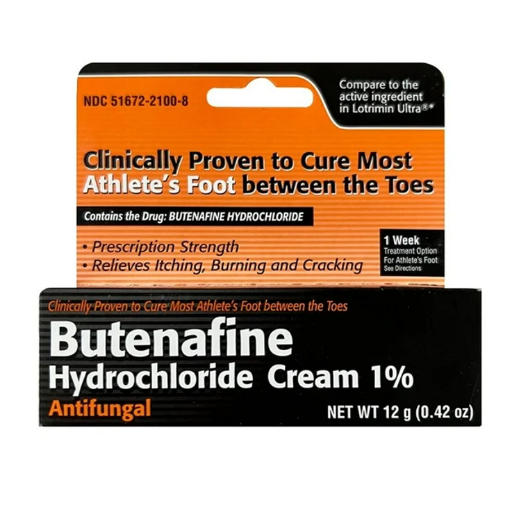 Krem Antifungal me Butenafinë HCl 1%, Tubë 12g – Lehtësim me Forcë me Recetë