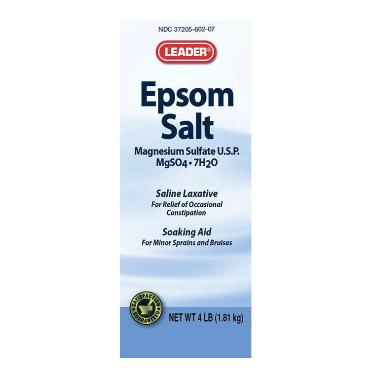 Leader Health Care Bittersalz Magnesiumsulfat USP, 4 Pfund
