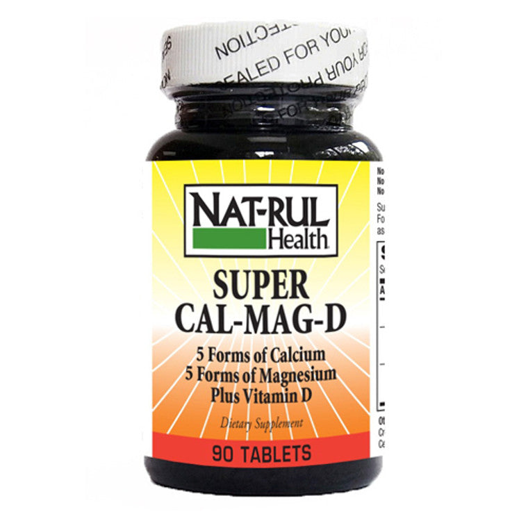 Natrul Health Super Cal-Mag-D – Formel zur Unterstützung von Knochen und Muskeln (Tabletten)