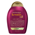 OGX Anti-Breakage + Keratin Oil stärkendes Anti-Frizz Shampoo für strapaziertes Haar & Spliss – 385 ml