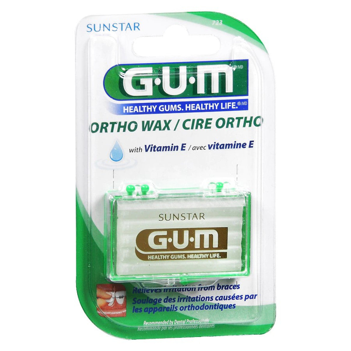 GUM Zahnspangenwachs + Vitamin E