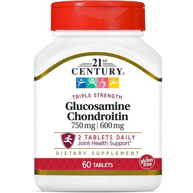 21st Century Glucosamin / Chondroitin, Dreifache Stärke, 750 mg / 600 mg, 60 Tabletten
