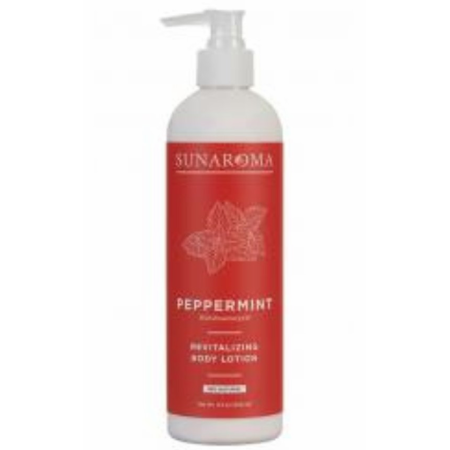 Sunaroma Pfefferminze Revitalisierende Körperlotion mit Pumpspender, 340ml