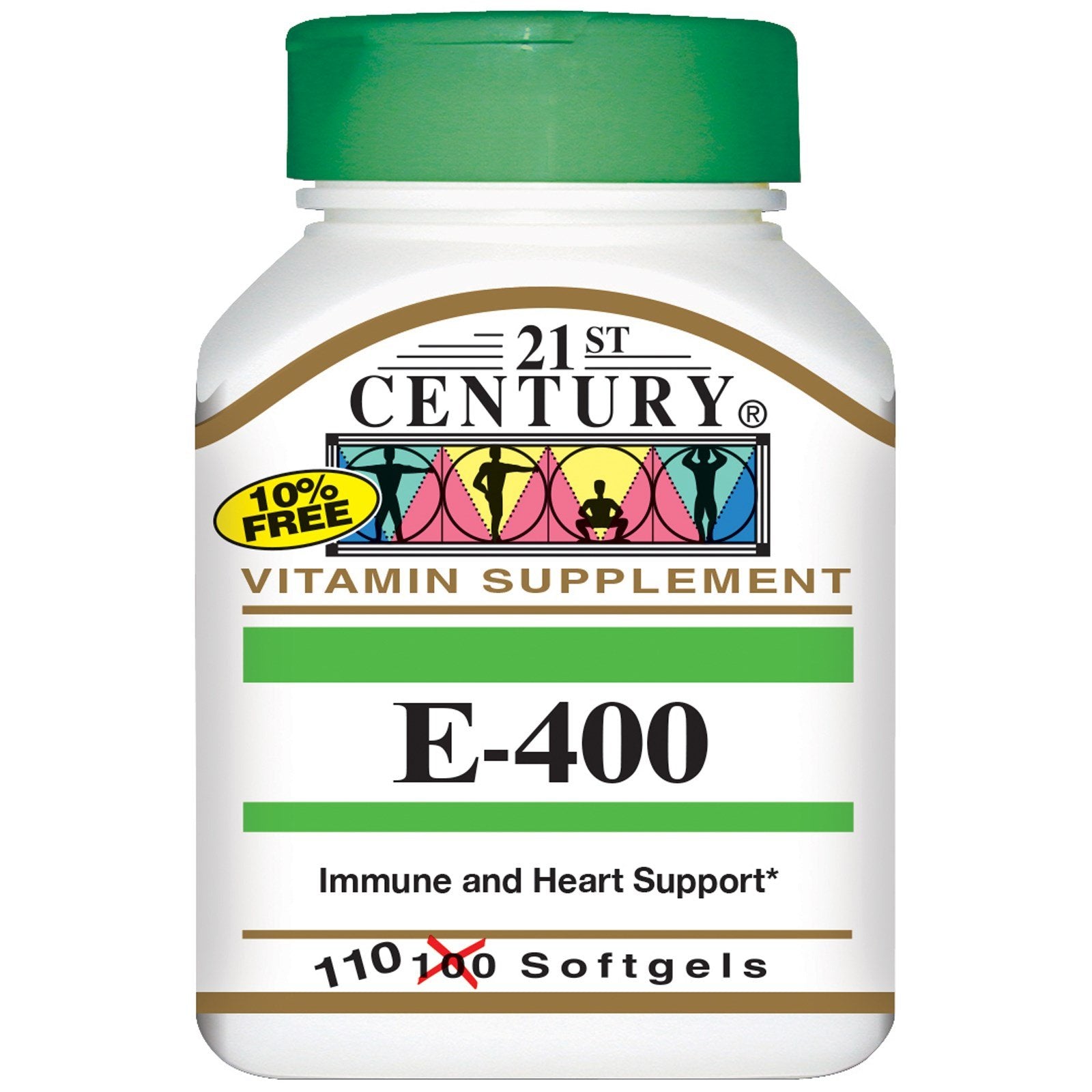 Vitaminë E 21st Century, 180 Mg (400 IU), 110 Kapsula të buta