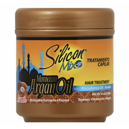 Trajtim për flokë me vaj argani maroken Silicon Mix - 16 Oz