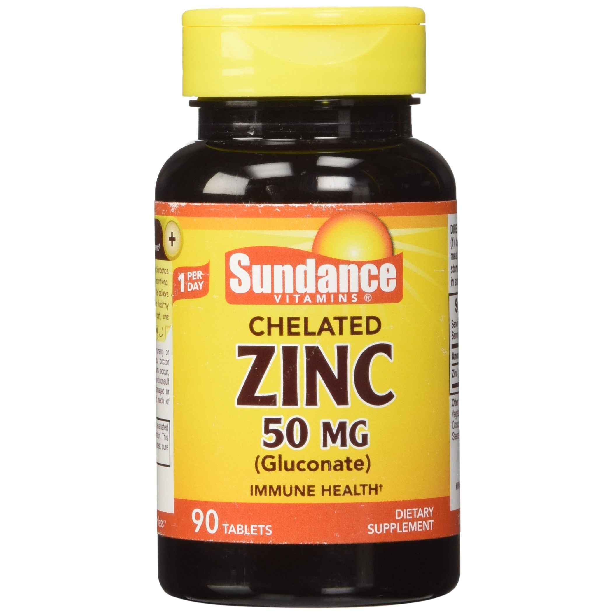 Sundance Vitamins 50 mg Chelat-Zinkgluconat 90 Tabletten
