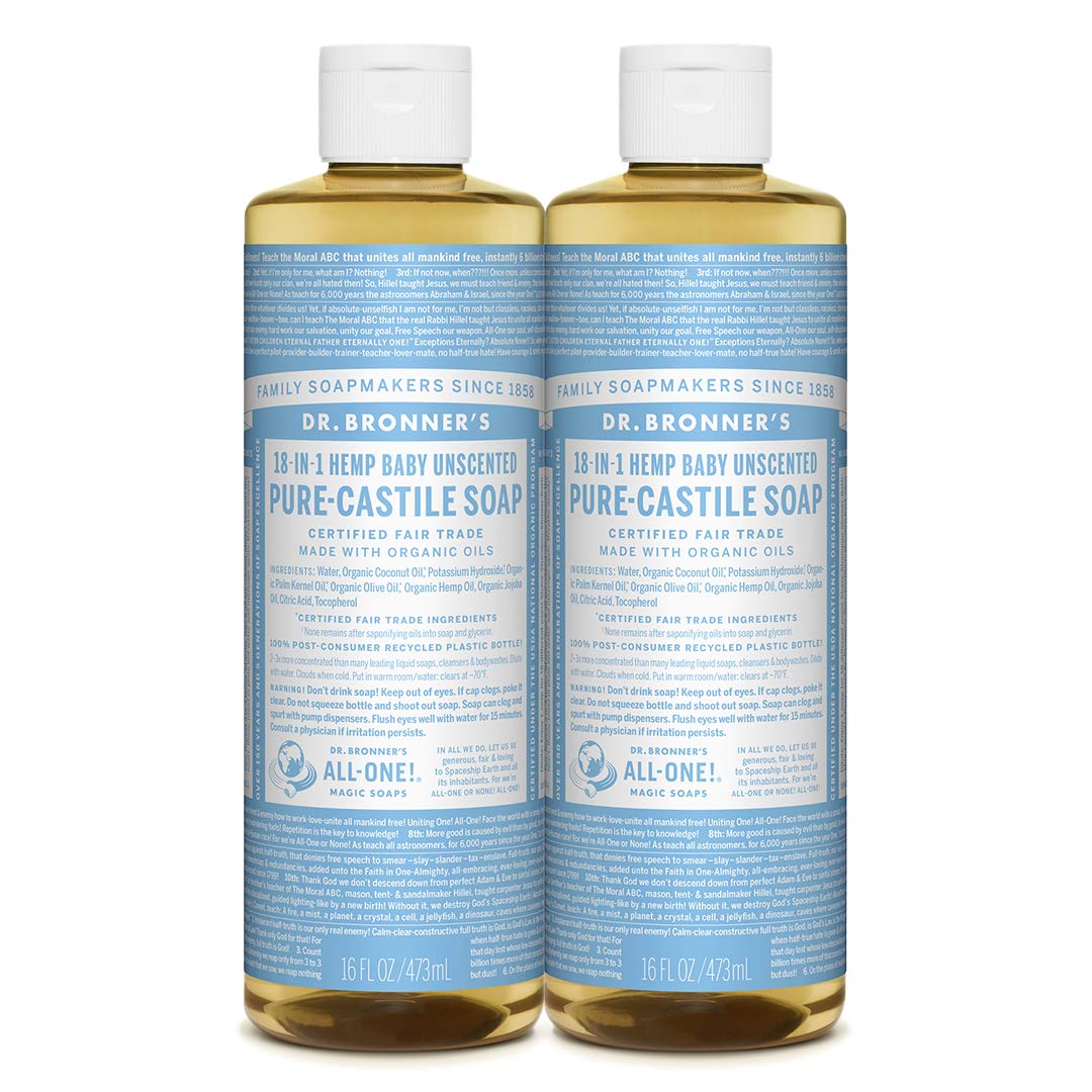Dr. Bronner's Reine Flüssigseife Baby Mild Unscented – 473 ml