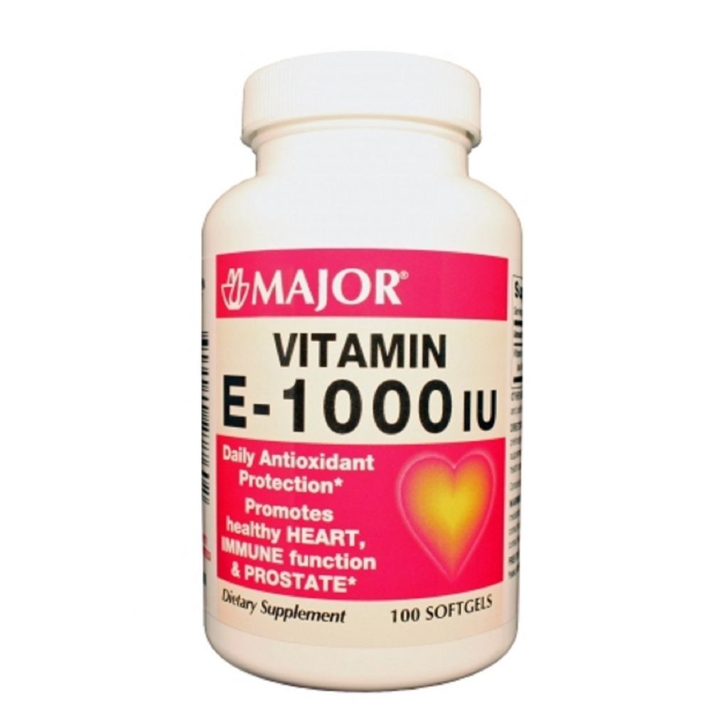 Major Vitamin E Kapseln 1000 IE Gelb