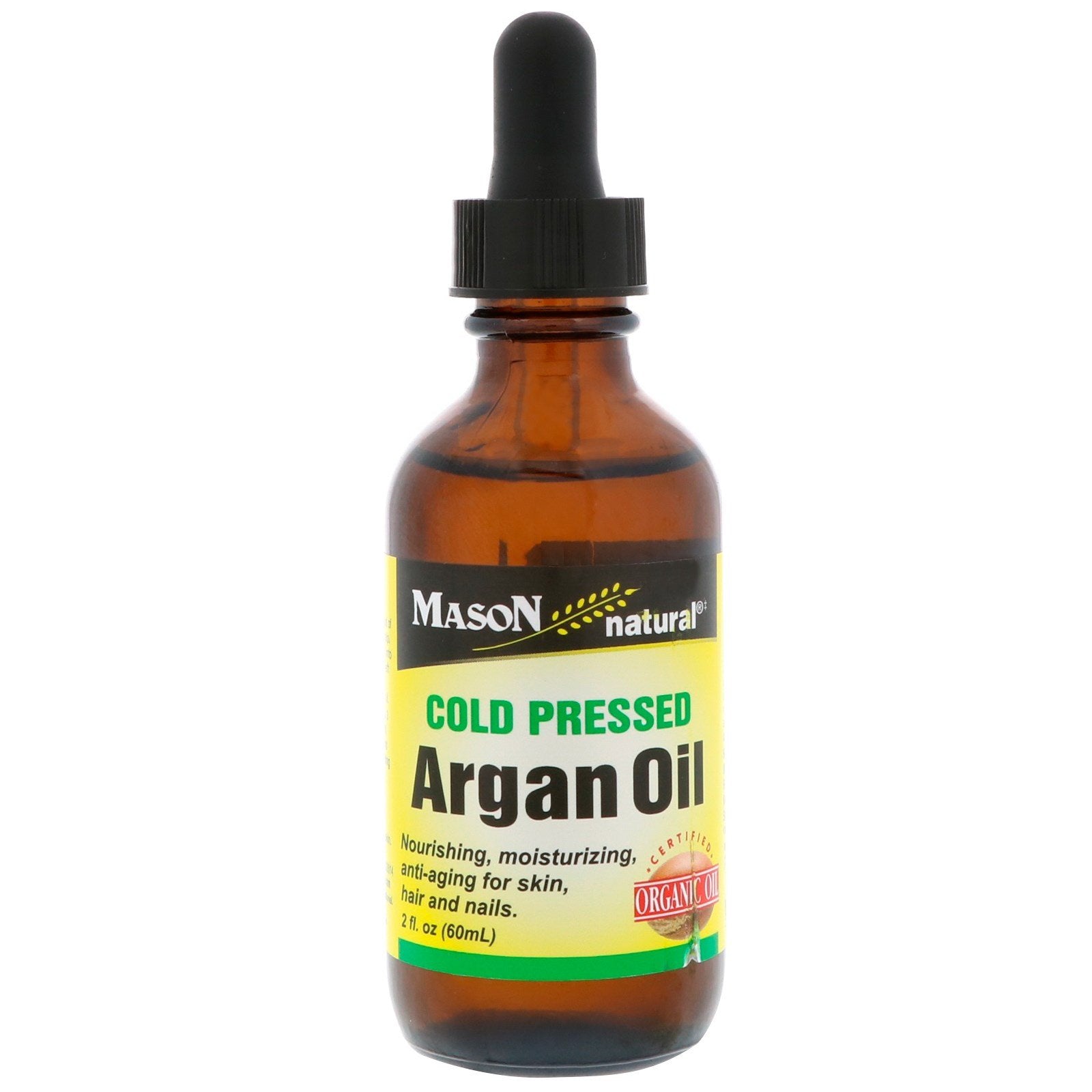 Vaj Argani i Presuar në të Ftohtë Mason Vitamins Natyral - 59 ml