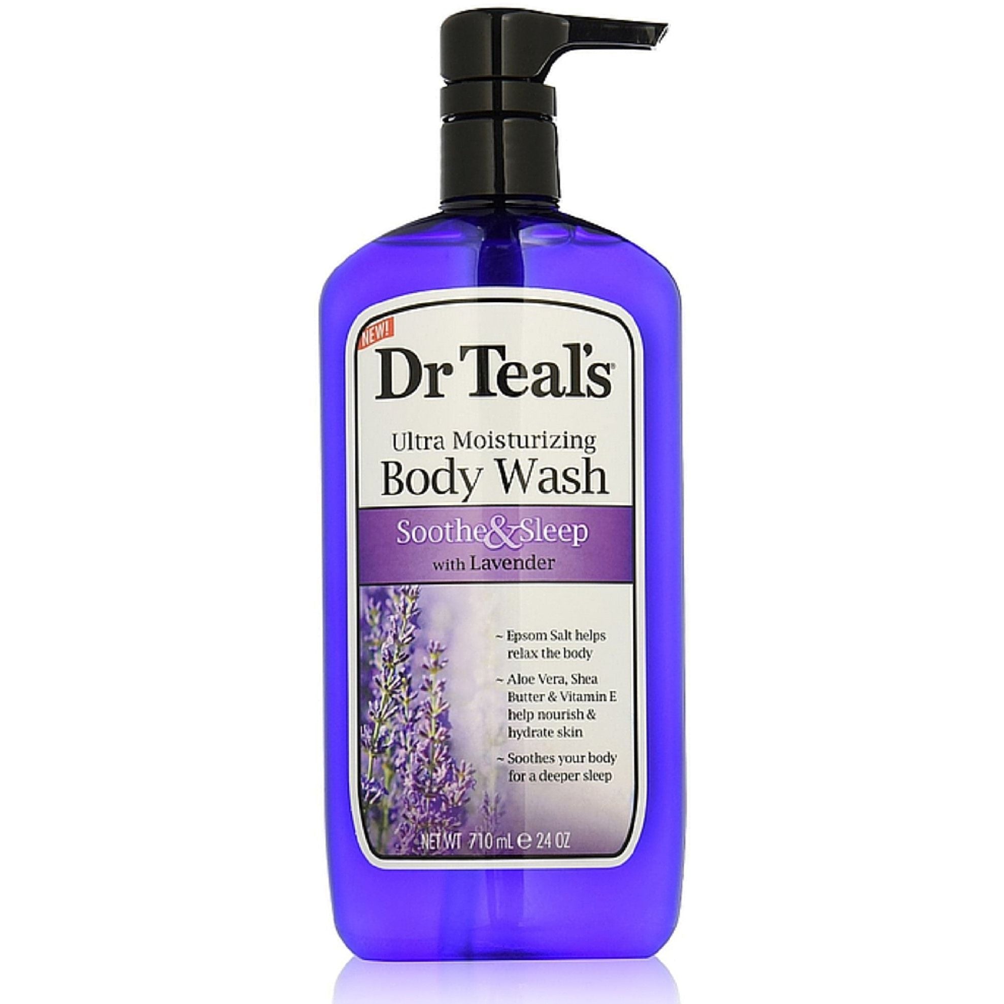 Dr Teal's Beruhigende & Schlafende Körperwäsche mit reinem Bittersalz - 710 ml