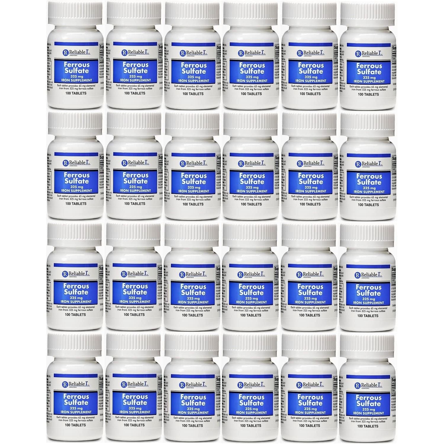 Reliable-1 Laboratories Sulfat Hekuri 325 Mg Suplement Hekuri 100 Tableta