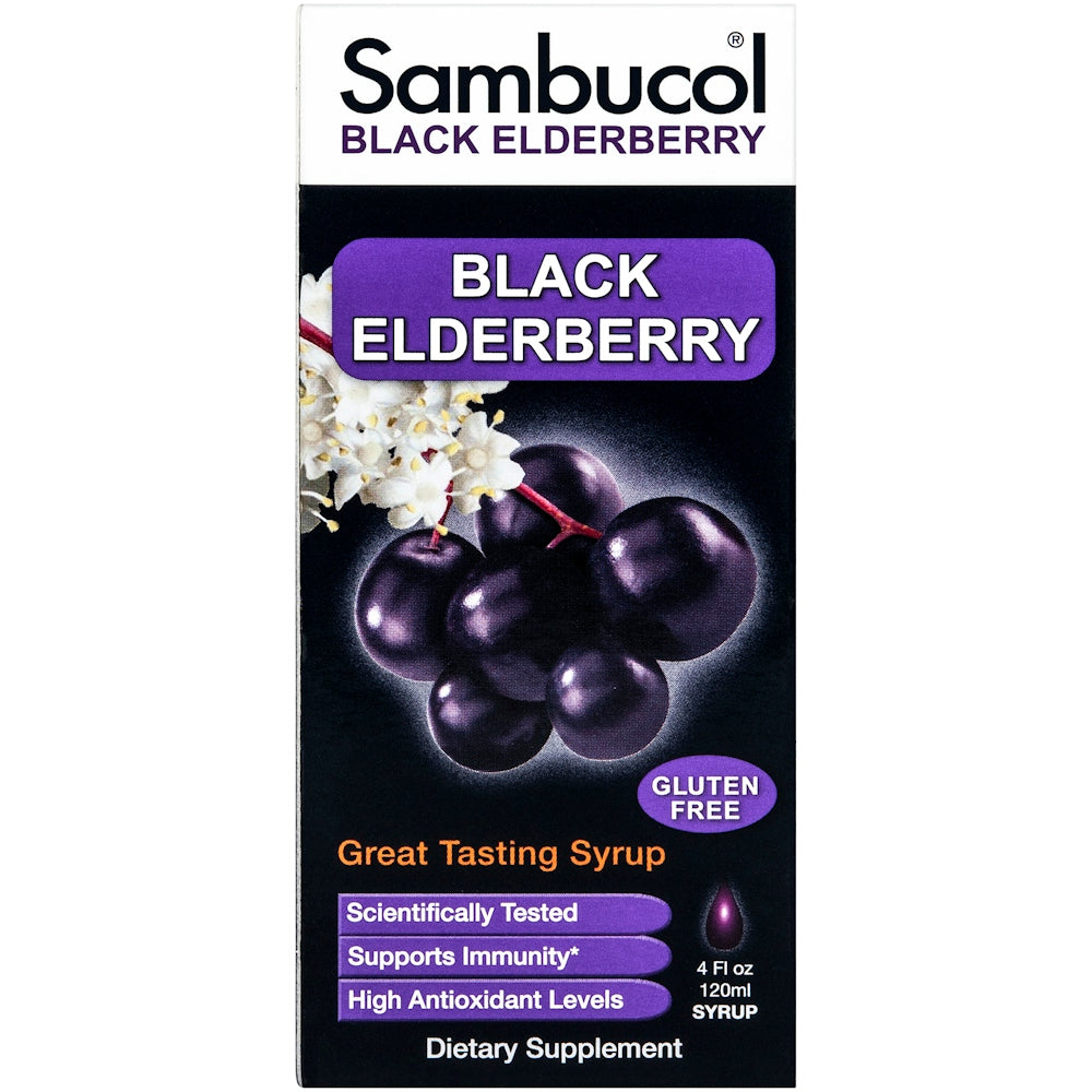 Sambucol Immun-Sirup, Originalrezeptur, 16.720 mg, Schwarzer Holunder 120 ml