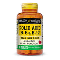 Mason Natural Folsäure B6 & B12 - 90 Tabletten