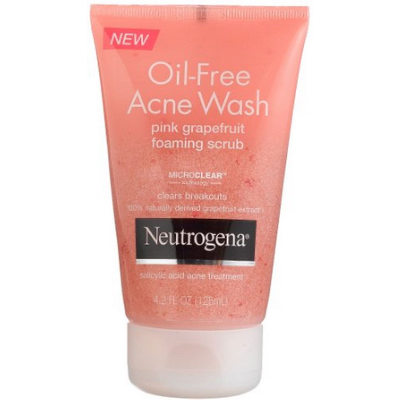 Larës për Aknet Neutrogena, Grejpfrut rozë, Skrab shkumues, Pa vaj 124 ml