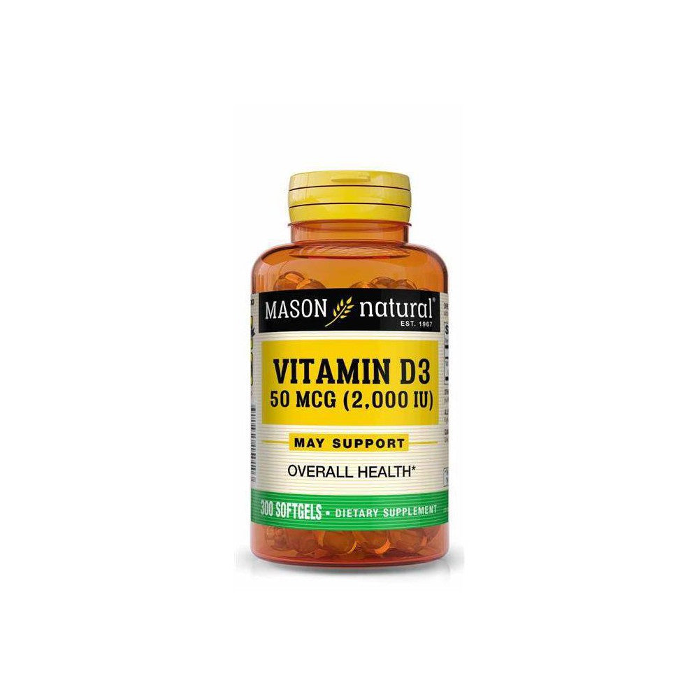 Mason Natural D2000IU Nahrungsergänzungsmittel – 300 Stk.