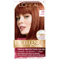 Excellence L'Oréal Paris Creme Permanente Dreifachschutz Haarfarbe, 6R Hellrotbraun, 1 Packung