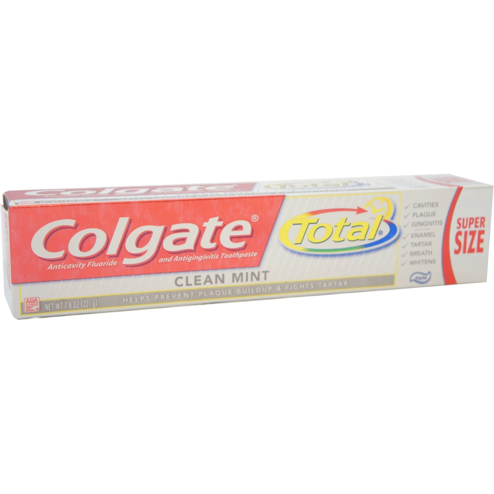 Colgate Total Zahnpasta, Kariesschutz und Zahnfleischschutz, Clean Mint, Paste