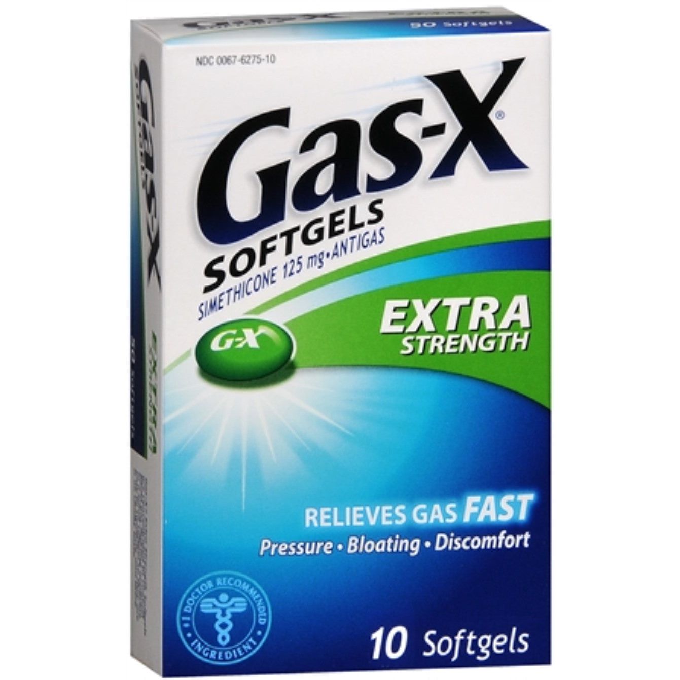 Lehtësim i barabartë Gas-x, Simetikone 125 Mg, Kapsula të buta me forcë shtesë